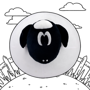 Albino Black Sheep Test Plush
