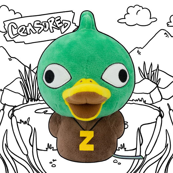 Censor Duck Plush New