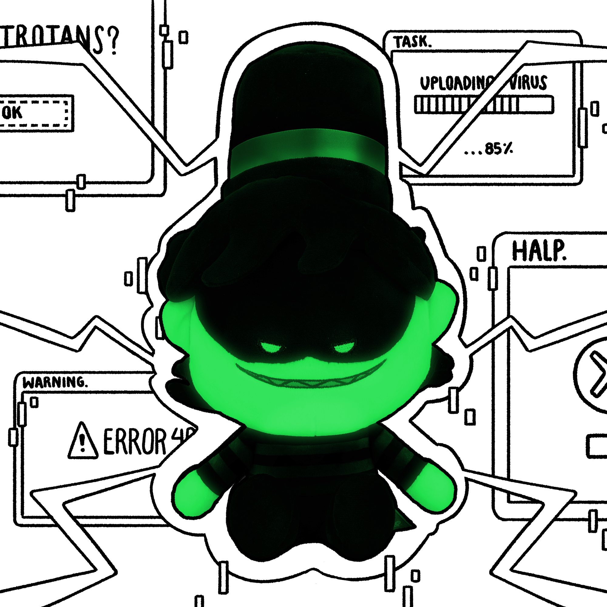 Hacknine GITD Plush