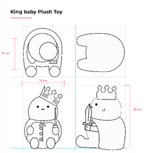 Dustinteractive King Baby Plush Toy (Pre-Order)